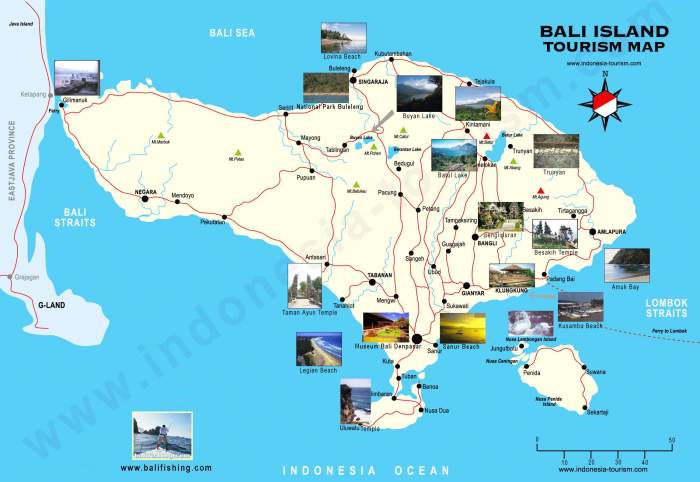 Bali map maps detailed city resolution high size interactive print large