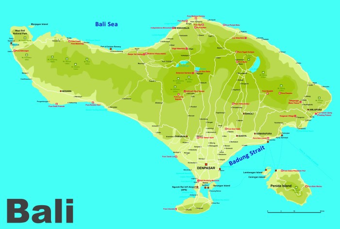 Bali map